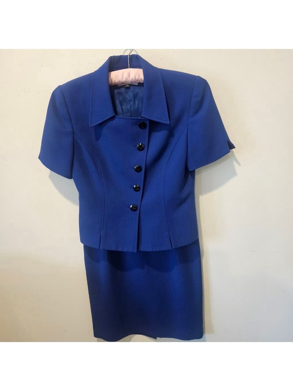 Women's Kasper A.S.L. Vibrant Blue Petite Skirt Suit 6P